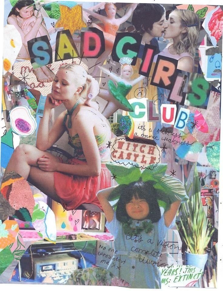 Sad Girl Scrapbooking