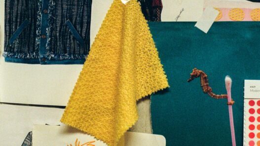 A look board in a sewing studio